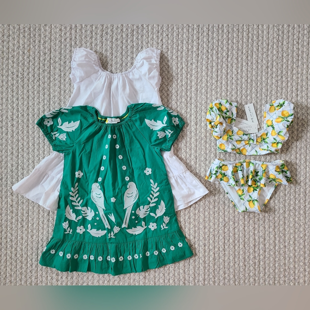 Toddler Girl Resort Wear Lot: Janie & Jack, Mini Boden, Hawaiian Muumuu